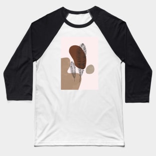 Mid Century, Boho, Fern Baseball T-Shirt